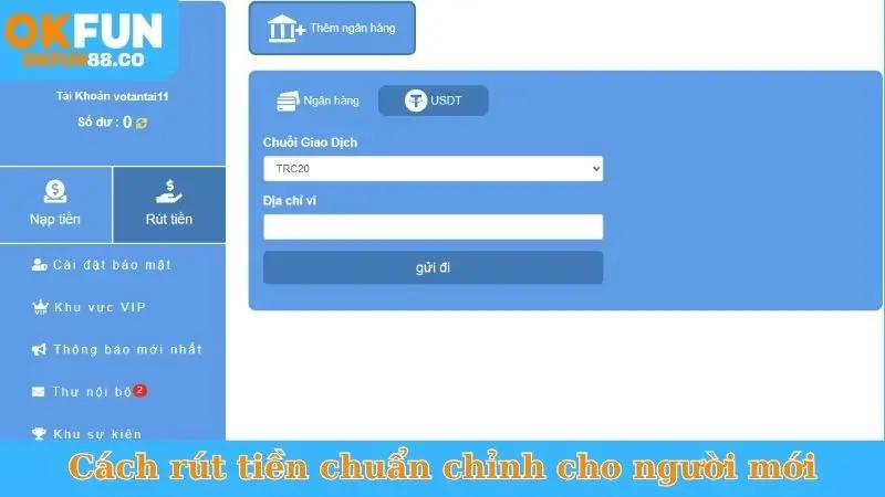 Rút Tiền Okfun Trong 1 Phút - Tiền Về Tài Khoản Ngay!