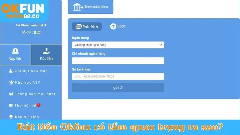 Rút Tiền Okfun Trong 1 Phút - Tiền Về Tài Khoản Ngay!